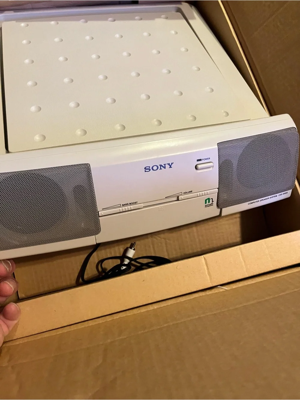 NIB vintage SONY CSS-B100 computer platform speaker system BRAND NEW